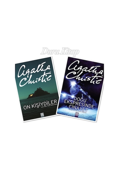 On Kişiydiler - Doğu Ekspresinde Cinayet, Agatha Christie 2 Kitap Özel Boy 18,5x10cm