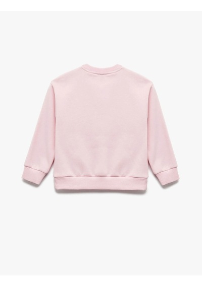 Koton Fiyonklu Pembe Kız Çocuk Sweatshirt 7wkg10081ak