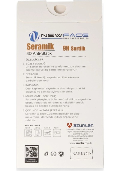 Samsung Uyumlu Galaxy A05s 3d Antistatik Mat Seramik Nano Ekran Koruyucu/