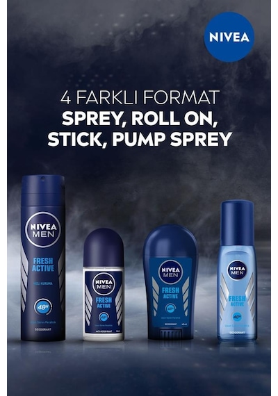 Nivea Men Erkek Pump Sprey Deodorant Fresh Active 2 x 75 ML