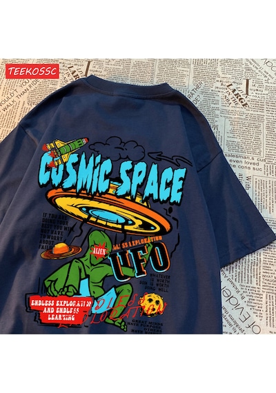 Noıssey Urban Pop Graphic Kadın Tişört Koleksiyonukod 5290 Lacivert