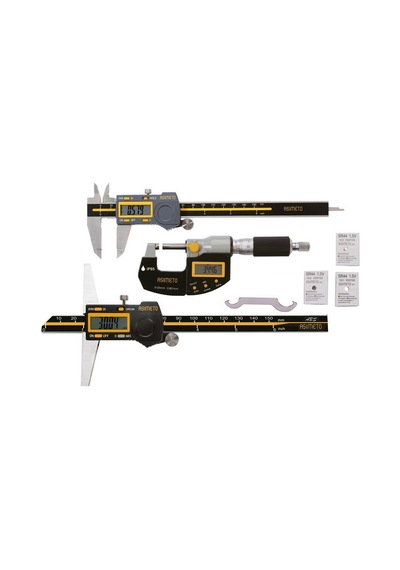 Asimeto AS-960-03-0 Dijital Kumpas ve Mikrometre Seti