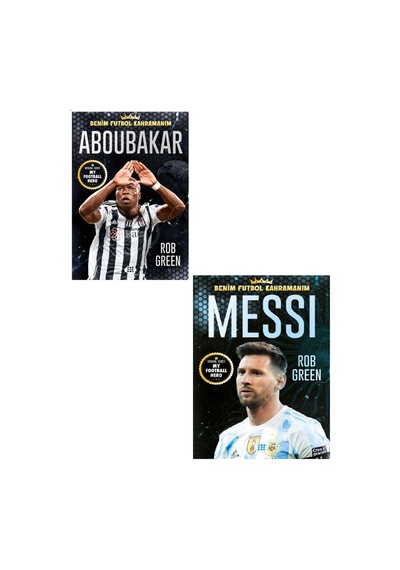 Benim Futbol Kahramanım Aboubakar - Benim Futbol Kahramanım Messi Futbolcu Kartı Poster Hediyeli