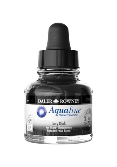 Dr Aquafine Watercolour Ink 29.5Ml 034 Ivory Black