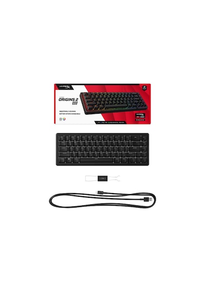 Hyperx Origins 2 Pro 65 Rgb İngilizce Siyah Manyetik Switch Oyuncu Klavye Bn7s3aa