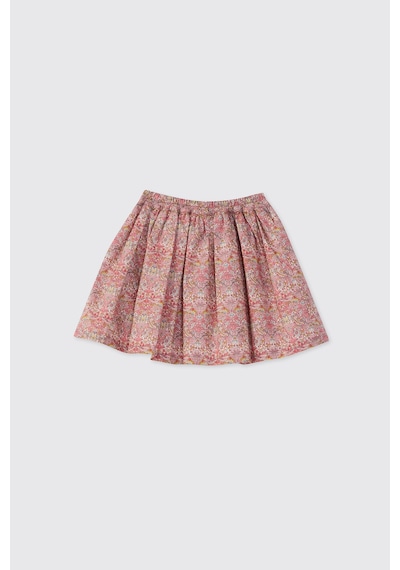 Panço Liberty Kumaş Kız Çocuk Çiçek Desenli Etek Pembe