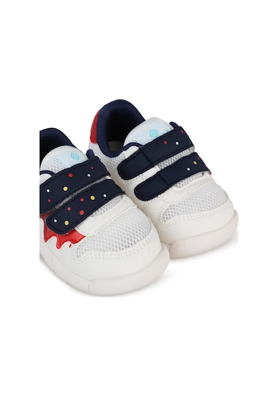 Pepino Kız Bebek Spor Ayakkabı - Beyaz Beyaz-lacivert-kırmızı