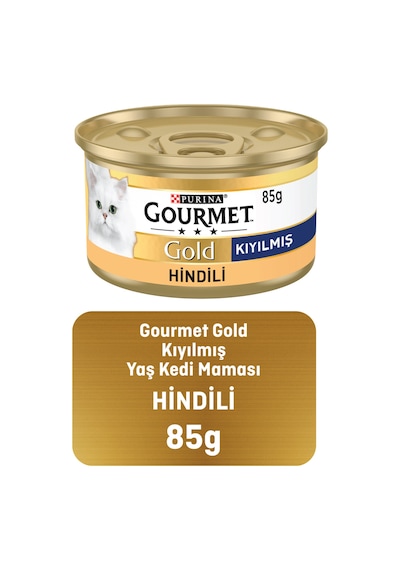 Gourmet Gold Kıyılmış Hindili Kedi Konservesi 85 G