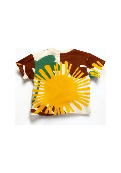 Jack Lions Erkek Bebek Çocuk Pamuklu Desenli Tshirt-14559 Çok Renkli