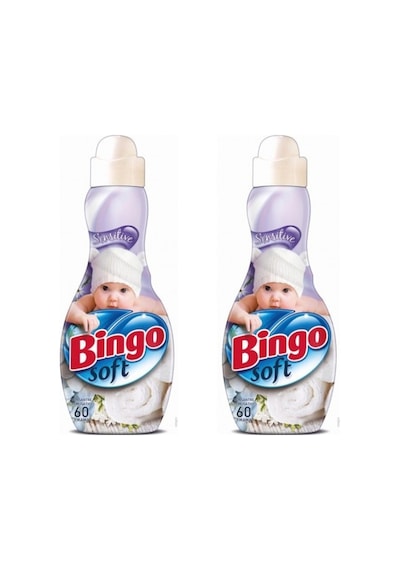 Bingo Soft Konsantre Çamaşır Yumuşatıcısı Sensitive 2 x 1440 ML