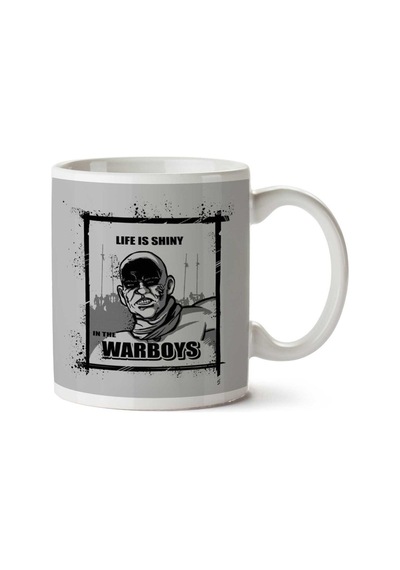 Life İs Shiny In The War Boys Mad Max Fury Road İki Tarafı Baskılı Kupa Bardak Çok Renkli