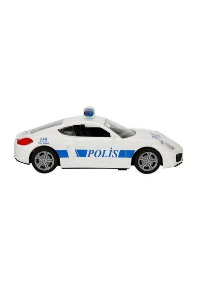 Suncon 1:20 Uzaktan Kumandalı Suncon Usb Şarjlı Polis Arabası 20 Cm. - Beyaz Çizgisiz
