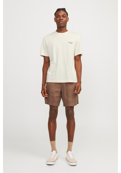 Jack & Jones Jorbılly Spınnova Tee Ss Bej Erkek Kısa Kol T-shirt 000000000101961688 Bej