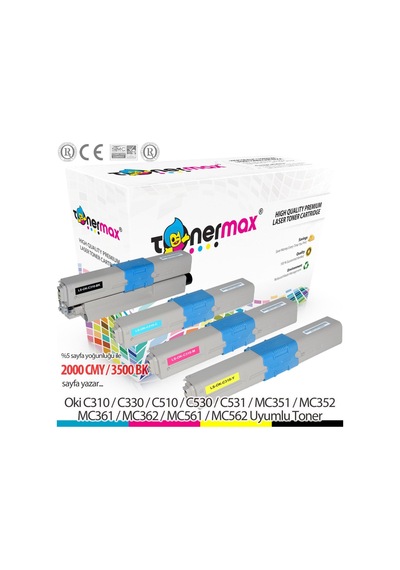 Oki C310Dn Uyumlu Toner Set