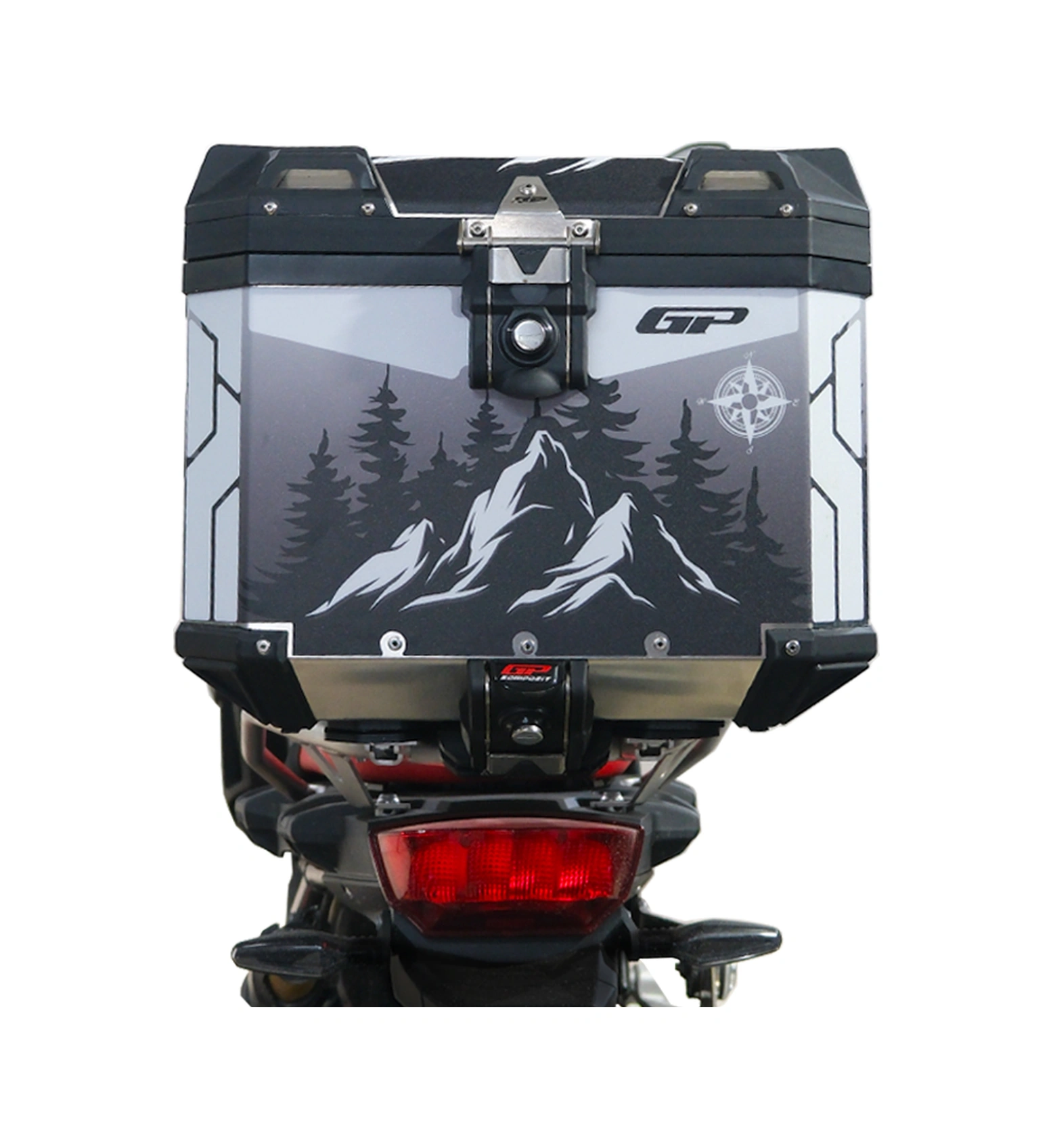 Gp Kompozit Dsn05 37 Lt Alüminyum Motosiklet Çanta Uyumlu Sticker