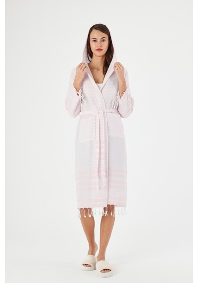 Mulberry Katya Peştemal Bornoz Banyo Ve Plaj Elbisesi Pembe