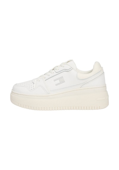 Tommy Jeans Kadın Tjw Retro Basket Flatform Ayakkabı En0en0284002t Beyaz