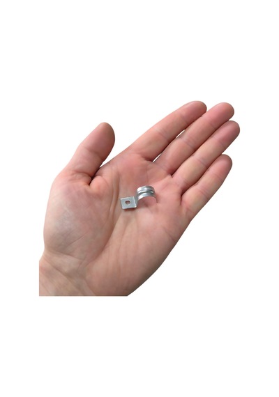 No:2 Tekli Sac Kablo Kroşe 14mm Demir Köprü Metal Boru Tutma Bağlama Kelepçesi -20adet