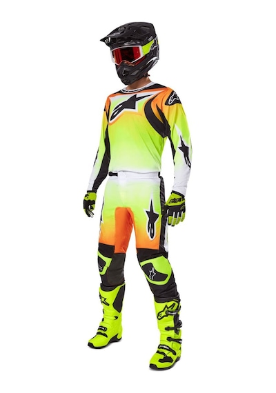 Alpinestars Fluid Wurx Kros Motosiklet Jerseyi Sarı Siyah