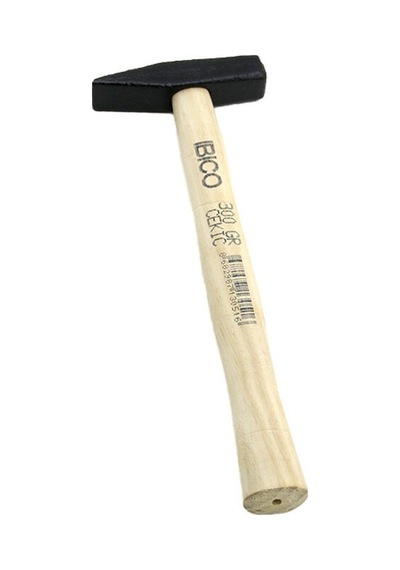 İbico K13-051 Çekiç 300g Mavi Ahşap Saplı 30cm Tesviyeci Sıcak Alaşımlı Dövme Çelik- 12'li Paket