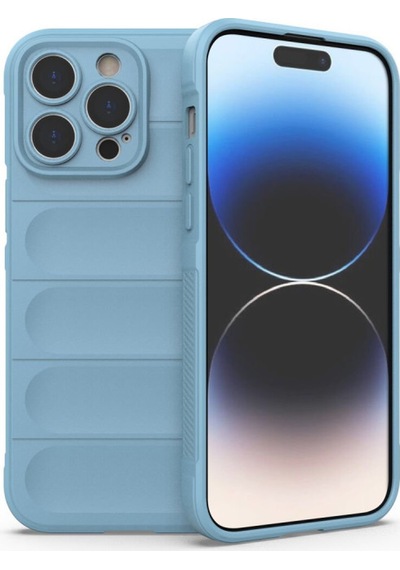 Newface Apple İphone 15 Pro Kılıf Optimum Silikon - Sky Blue