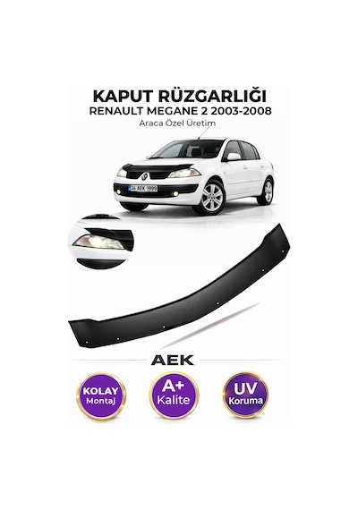 Renault Megane 2 Kaput Rüzgarlığı 2004-2010