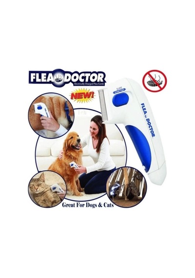 Flea Doctor Kedi Ve Köpekler İçin Pilli Pire Tarağı Standart