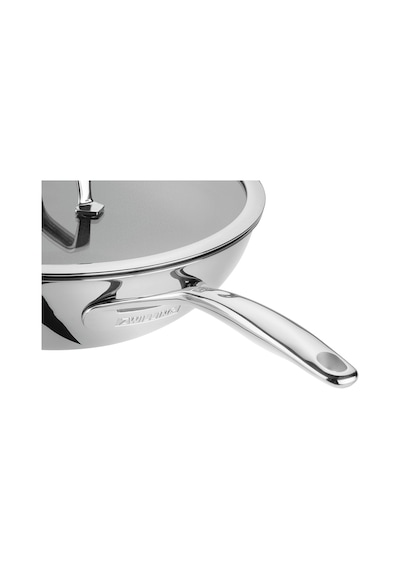 Peak Ceraforce Hycoat Wok, Cam Kapaklı, 30 Cm, Paslanmaz Çelik 18/10 Çok Renkli