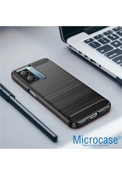 Microcase Oneplus Nord N20 Se Brushed Carbon Fiber Silikon Kilif 559448933