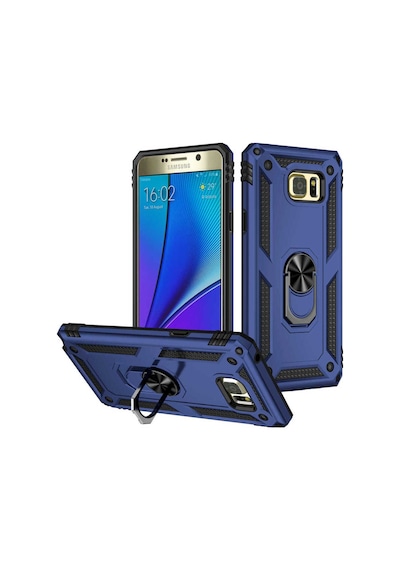Galaxy Note 5 Kılıf Zore Vega Kapak Mavi