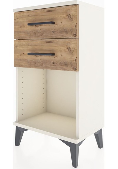 Arges Komodin 2 Çekmeceli 44x30x80 Aytaşı-çam Aytaşı