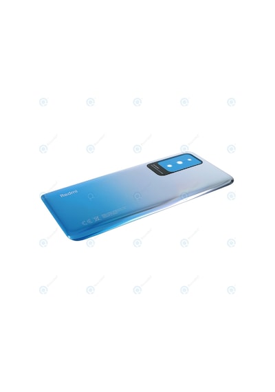 Xiaomi Redmi 10 Arka Pil Kapağı, Logolu, Lens Hariç - Deniz Mavisi
