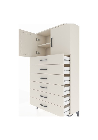 Arges Dolap 2 Raflı 6 Çekmeceli 2 Kapaklı 88x30x163 Aytaşı-ay... Aytaşı Arges Dolap 2 Raflı 6 Çekmeceli 2 Kapaklı 88x30x163 Aytaşı-ay... Aytaşı