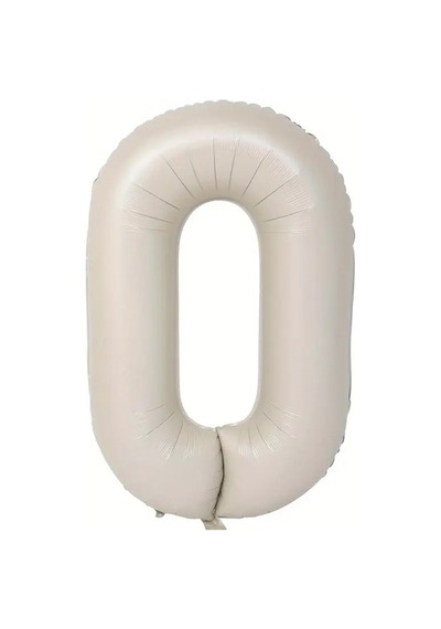 Beysüs Krem Rengi 0 Rakam Folyo Balon 80 Cm KREM