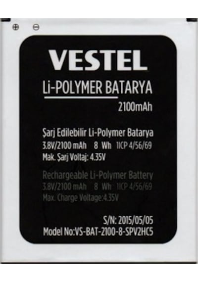 Vestel Uyumlu Venüs V3 5040 Pil Batarya 2100 Mah İthal