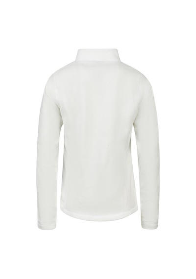 2as Camila Kadın Yarım Fermuarlı İnce Polar Sweatshirt Beyaz