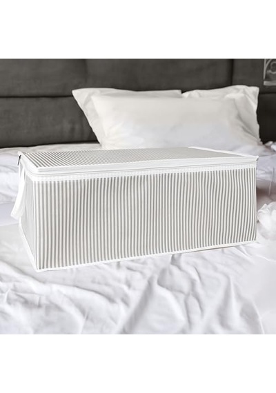 Pazar Kapısı Baza Altı Düzenleyici Kumaş Hurç 50 X 30 X 20 3 Adet Gri