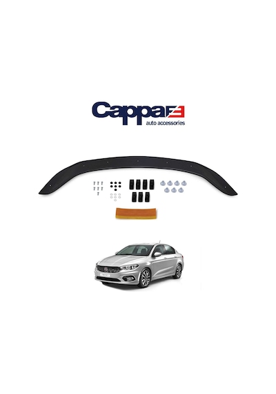 Cappafe Fiat Egea Ön Kaput Koruyucu Rüzgarlık 4Mm Abs 2015-›