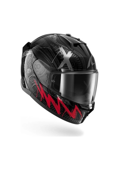D-skwal 3 Shıever Kapalı Kask Motozilla Kırmızı