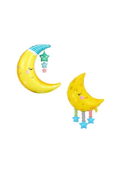 Uyuyan Ay Folyo Balon 77 Cm