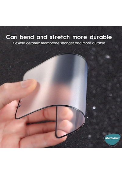 Microsonic Vivo Y21 Seramik Matte Flexible Ekran Koruyucu Siyah