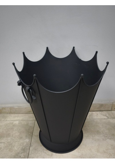 Flame Stove Fs-8193m Mat Siyah Oval Odun Kovası