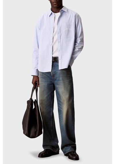 Calvin Klein Erkek Gömlek Lv04rf104g Cbe Mavi MAVİ