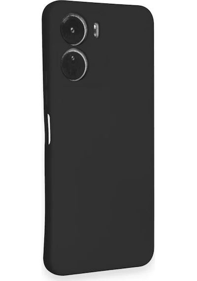 Newface Vivo Y16 Kılıf Nano İçi Kadife Silikon - Siyah