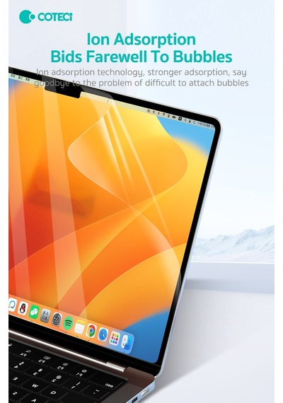 Özel Seri Ofis Çalışma Tabaka Coteci Apple MacBook Uyumlu Air 15.3 Bilgisayar Koruyucu Film A2941