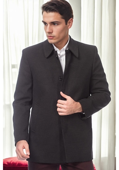 Plt9206 Dewberry Erkek Palto-antrasit Antrasit