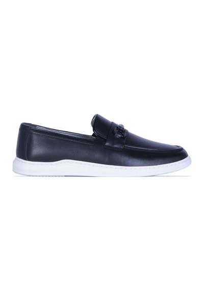 Pierre Cardin 191074 Premıum Siyah Erkek Deri Loafer Ayakkabı Siyah