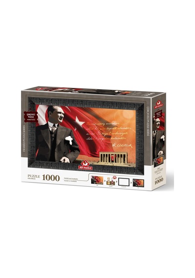 Art Puzzle Atatürk Ve Anıtkabir 1000 Parça Çerçeveli Puzzle