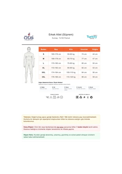 Öts Premium Erkek 5 Li %100 Pamuk Atlet Süprem Hediye Kutulu Nefes Alan Doku 1210-k Siyah