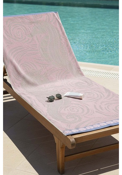 Gri Poseidon %100 Pamuklu Plaj Havlusu 70x140 Cm